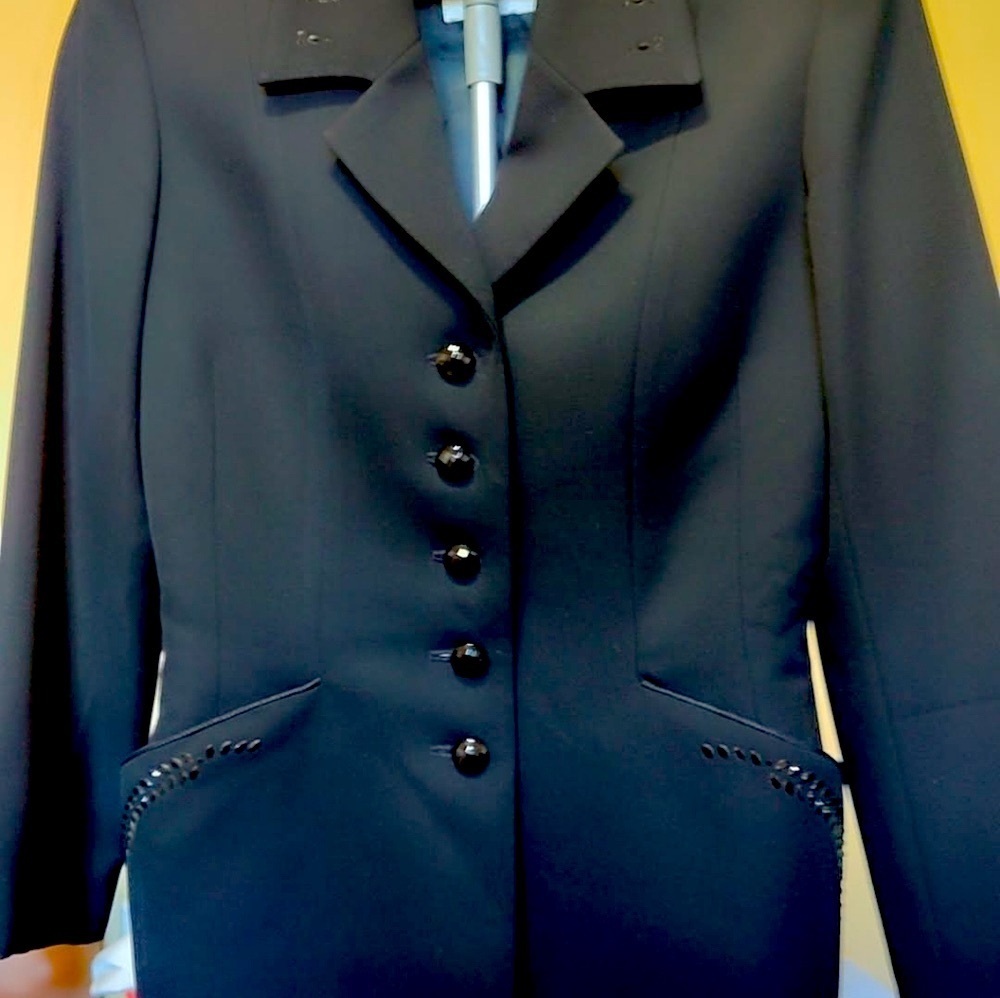 Barbara Bui Black Wool Blazer with Button Size Small Women